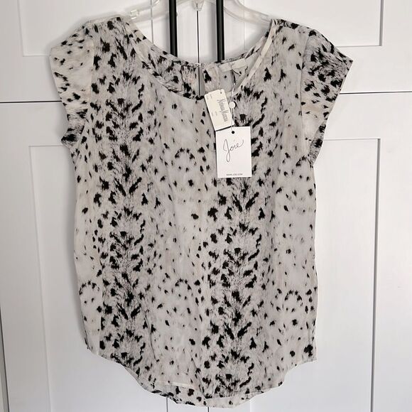 Joie Silk Animal Print Blouse - S - NWT - Picture 1 of 5